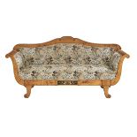 Biedermeier Fruitwood Sofa