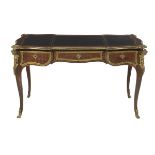 Louis XV-Style Mahogany Bureau Plat