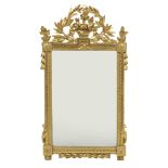 Louis XVI Giltwood Mirror