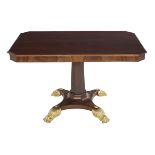 Russian Neoclassical Mahogany Center Table