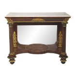 American Classical Marble-Top Pier Table