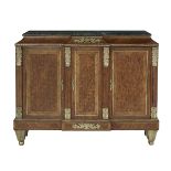Louis XVI-Style Kingwood and Marble-Top Cabinet