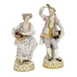 Two Meissen Porcelain Figures