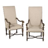 Pair of Louis XIV-Style Fauteuils a la Reine