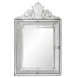 Italian Cut and Engraved Venetian Mirror