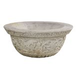 Middle Eastern Carved Marble Basin