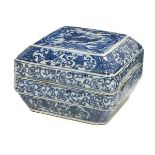Chinese Blue and White Porcelain Box