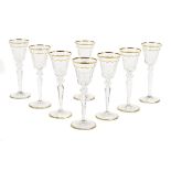 Partial Service of St. Louis Hock Wine Glasses