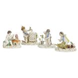 Four Meissen Porcelain Figures of the Elements
