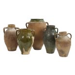 Five Continental Terracotta Amphoras