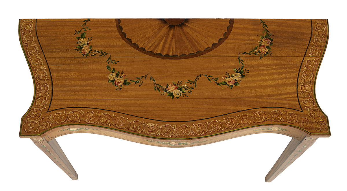 Pair of Edwardian Satinwood Side Tables - Image 2 of 2