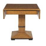 Biedermeier-Style Birch Drop-Leaf Table