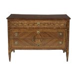 Italian Neoclassical Mixed Woods Commode