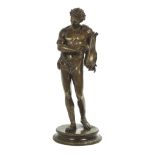 Continental Patinated Bronze of Apollo