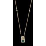 Emerald and Diamond Necklace