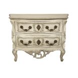 Provincial Louis XV-Style Polychrome Commode