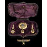 Three Pieces of Victorian 15K Gold Jewelry