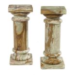 Pair of Neoclassical-Style Onyx Pedestals