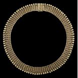 Woven Gold Collar Necklace