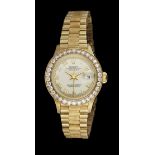 Lady's Rolex Diamond President Datejust Watch