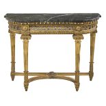 Louis XVI-Style Marble-Top Side Table