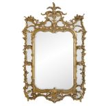 Rococo-Style Giltwood Mirror