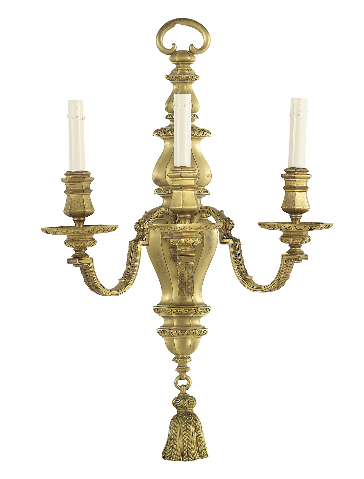 Pair of French Bronze Sconces - Image 2 of 3