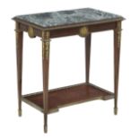 Louis XVI-Style Marble-Top Occasional Table