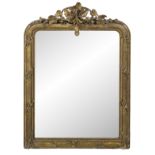 Unusual Louis-Philippe Giltwood Mirror