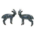 Pair of Chinese Cloisonne Deer