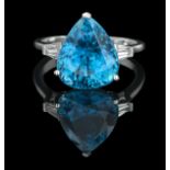 Zircon and Diamond Ring