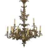 French Bronze Gasolier in the Louis XV Style