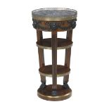 Empire-Style Marble-Top Tiered Occasional Table