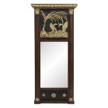 Biedermeier Parcel-Gilt Tabernacle Mirror