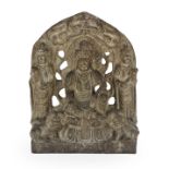 Chinese Carved Stone Buddhist Stele
