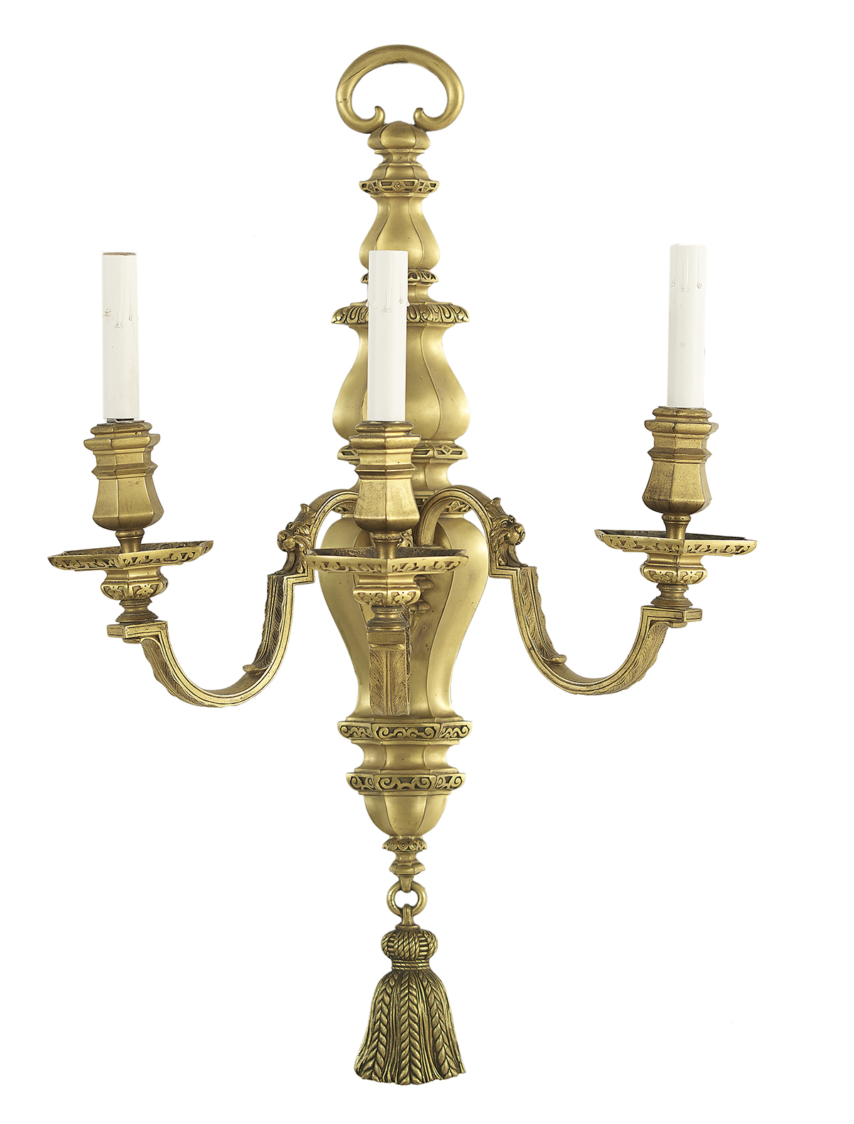 Pair of French Bronze Sconces - Image 3 of 3