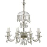 Anglo-Irish Cut Glass Chandelier