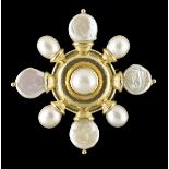 Elizabeth Locke Pearl Brooch