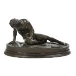 Italian Patinated Bronze of "The Dying Gaul"