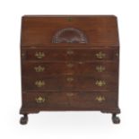 American Chippendale Mahogany Slant-Lid Desk