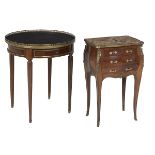 Two French Marble-Top Tables