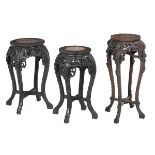 Group of Three Chinese Jardiniere Stands