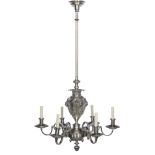 English Silver-Plated Chandelier