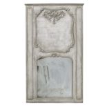 Louis XV-Style Painted Trumeau Mirror