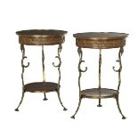 Pair of French Mahogany Side Tables