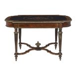 Victorian Bronze-Mounted Maple Center Table