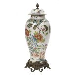 Continental Ormolu-Mounted Porcelain Vase