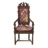 Continental Fruitwood Armchair