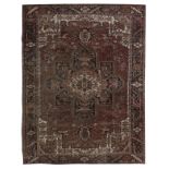 Semi-Antique Heriz Carpet