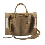 Reed Krakoff Deer Hide and Tan Leather Satchel